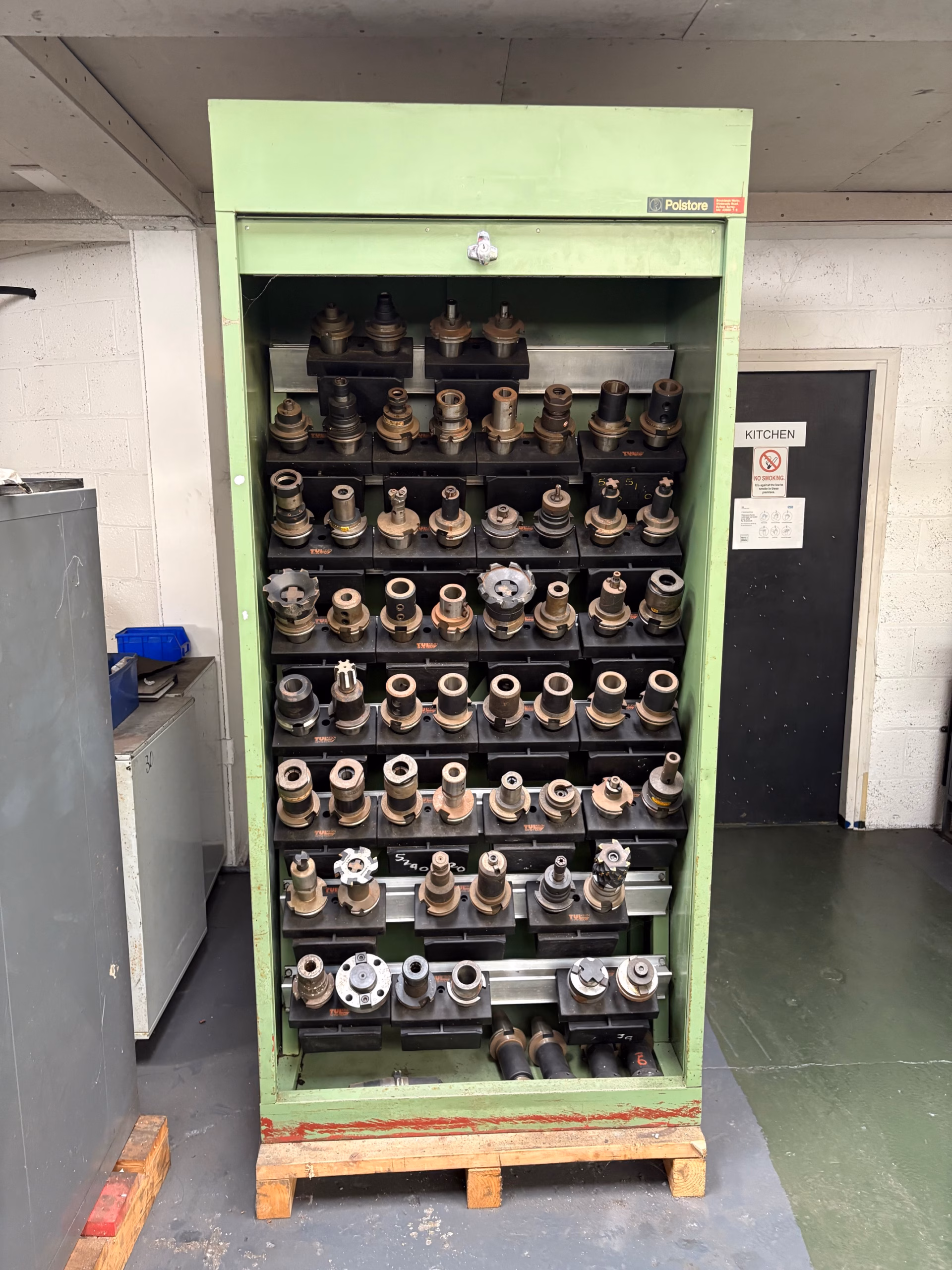 Tool Cabinet With BT50 Tools Job Lot