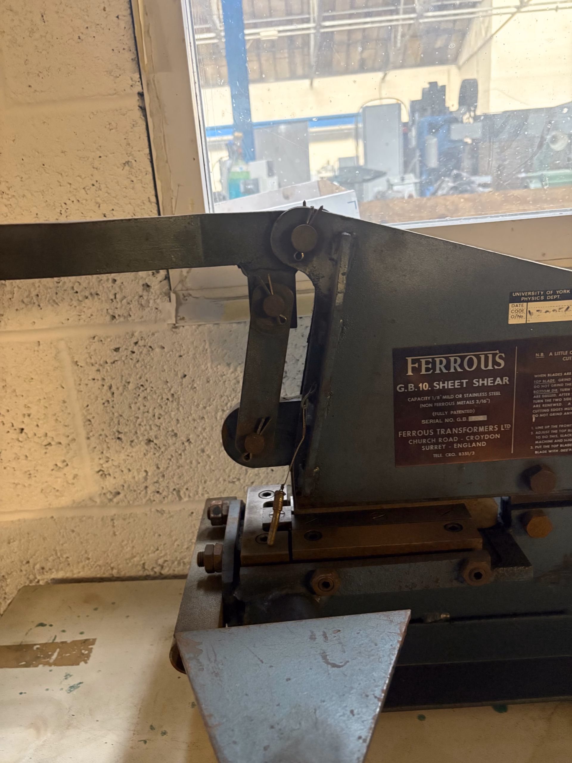Ferrous GB 10 Sheet Shear